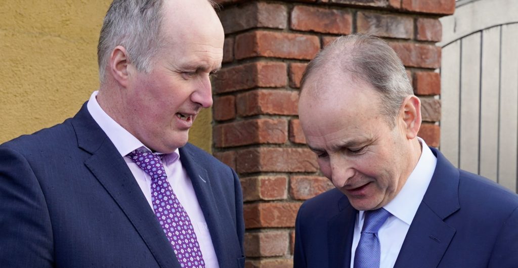 03/02/2020
ICMSA President Pat McCormack pictured with Fianna Fail Leader Micheal Martin TD on a visit to Co Limerick.
Pic: Don Moloney